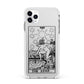 The Star Monochrome Tarot Card Apple iPhone 11 Pro Max in Silver with White Impact Case