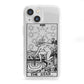 The Star Monochrome Tarot Card iPhone 13 Mini Clear Bumper Case