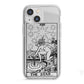 The Star Monochrome Tarot Card iPhone 13 Mini TPU Impact Case with White Edges
