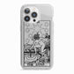 The Star Monochrome Tarot Card iPhone 13 Pro TPU Impact Case with White Edges