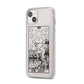 The Star Monochrome Tarot Card iPhone 14 Plus Clear Tough Case Starlight Angled Image