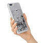 The Star Monochrome Tarot Card iPhone 7 Plus Bumper Case on Silver iPhone Alternative Image