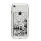 The Star Monochrome Tarot Card iPhone 8 Bumper Case on Silver iPhone