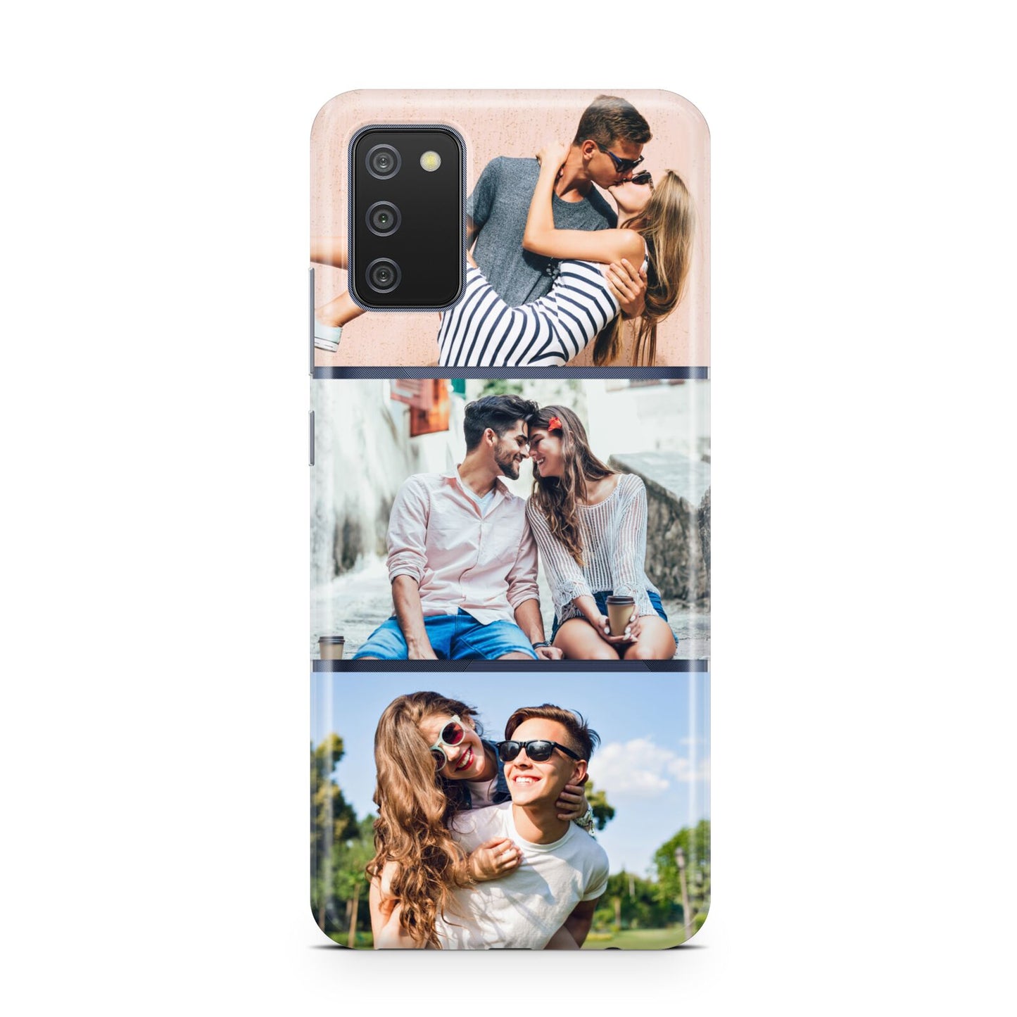 Three Photo Collage Samsung A02s Case
