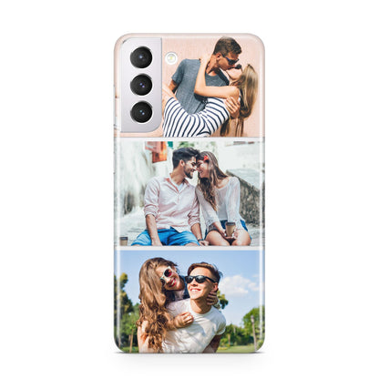Three Photo Collage Samsung S21 Case