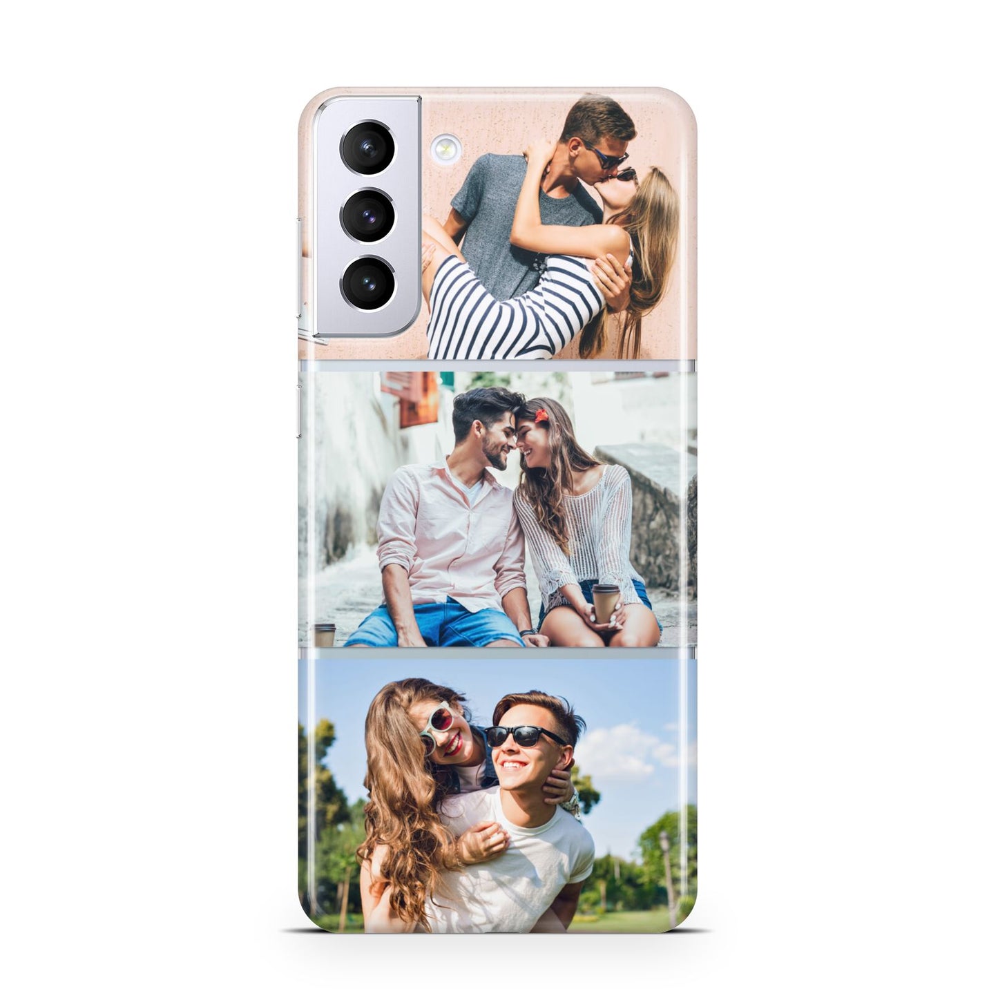 Three Photo Collage Samsung S21 Plus Case