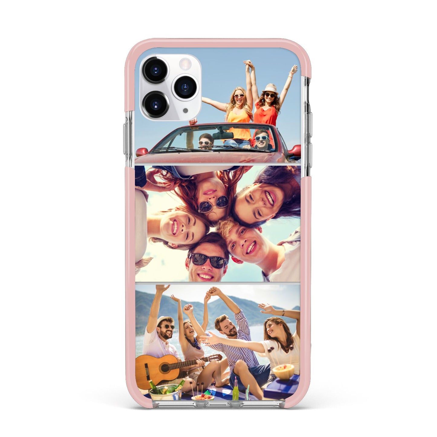 Three Photo iPhone 11 Pro Max Impact Pink Edge Case