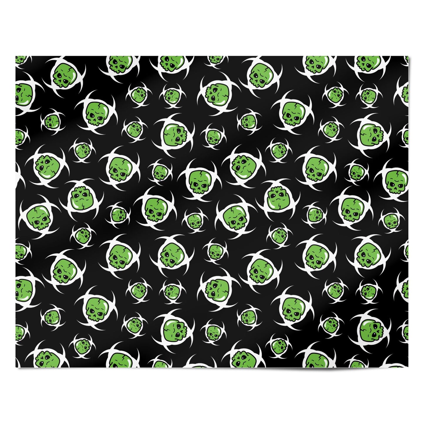 Toxic Skulls Personalised Wrapping Paper Alternative