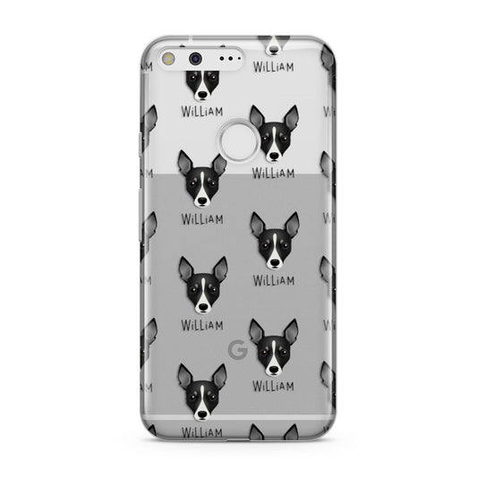 Toy Fox Terrier Icon with Name Google Pixel Case