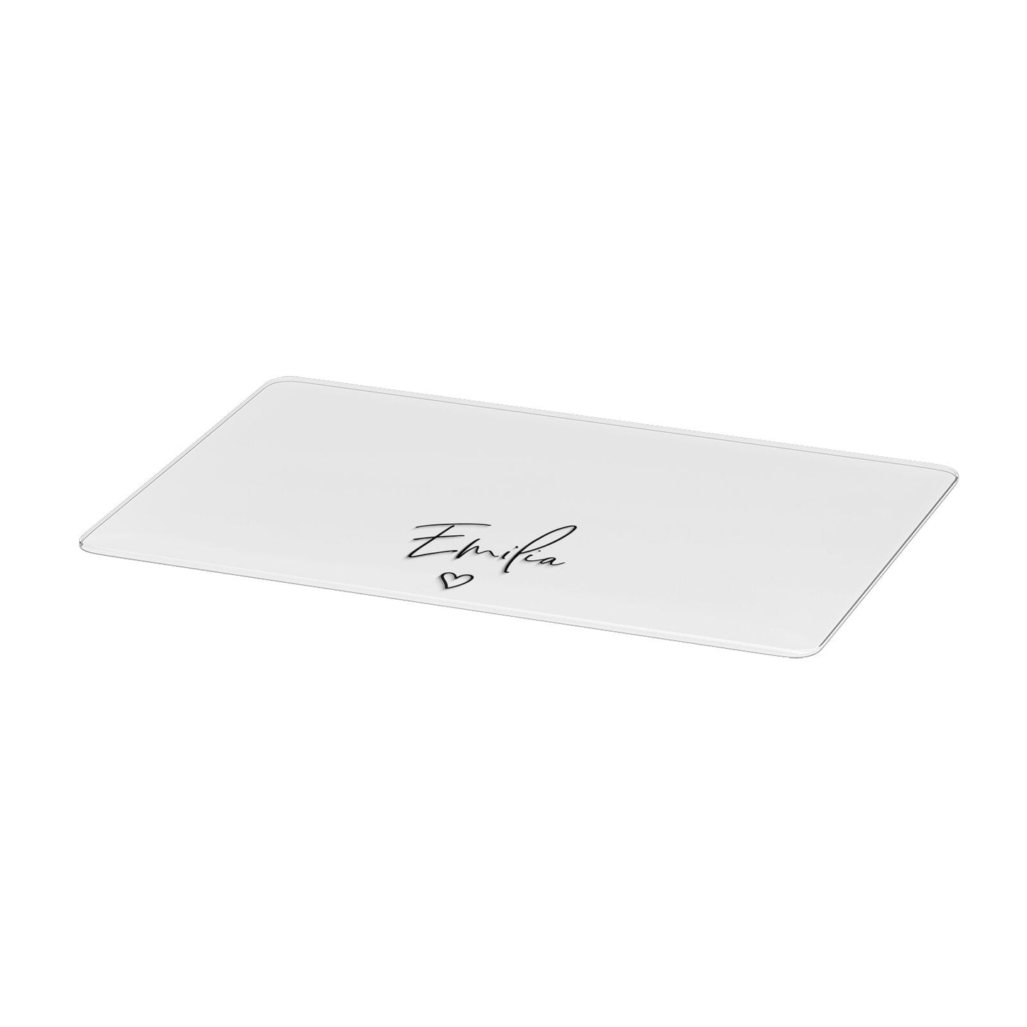 Transparent Black Handwritten Name Apple MacBook Case Only