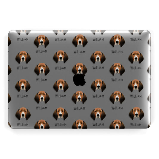 Treeing Walker Coonhound Icon with Name Apple MacBook Case