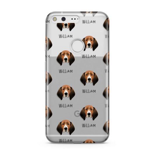 Treeing Walker Coonhound Icon with Name Google Pixel Case