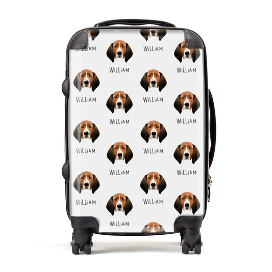 Treeing Walker Coonhound Icon with Name Suitcase