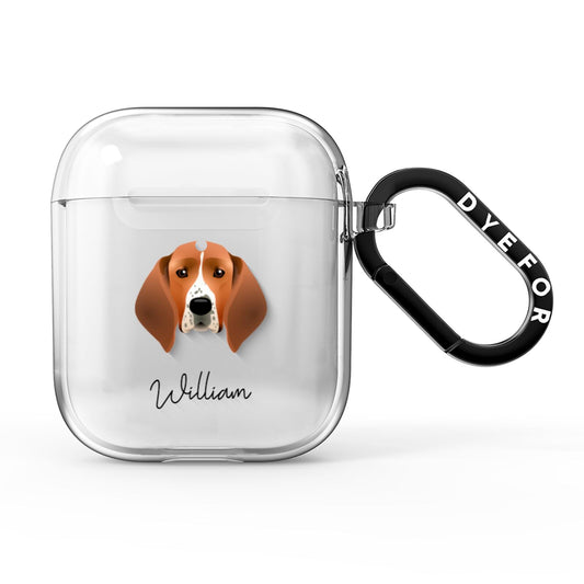 Treeing Walker Coonhound Personalised AirPods Clear Case