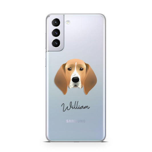 Treeing Walker Coonhound Personalised Samsung S21 Plus Phone Case