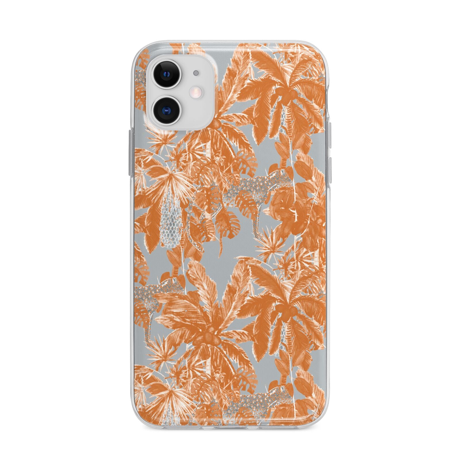 Tropical Apple iPhone 11 in White with Bumper Case