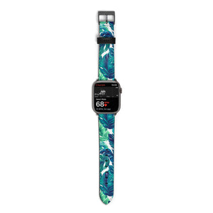 Tropical Leaves Watch Strap