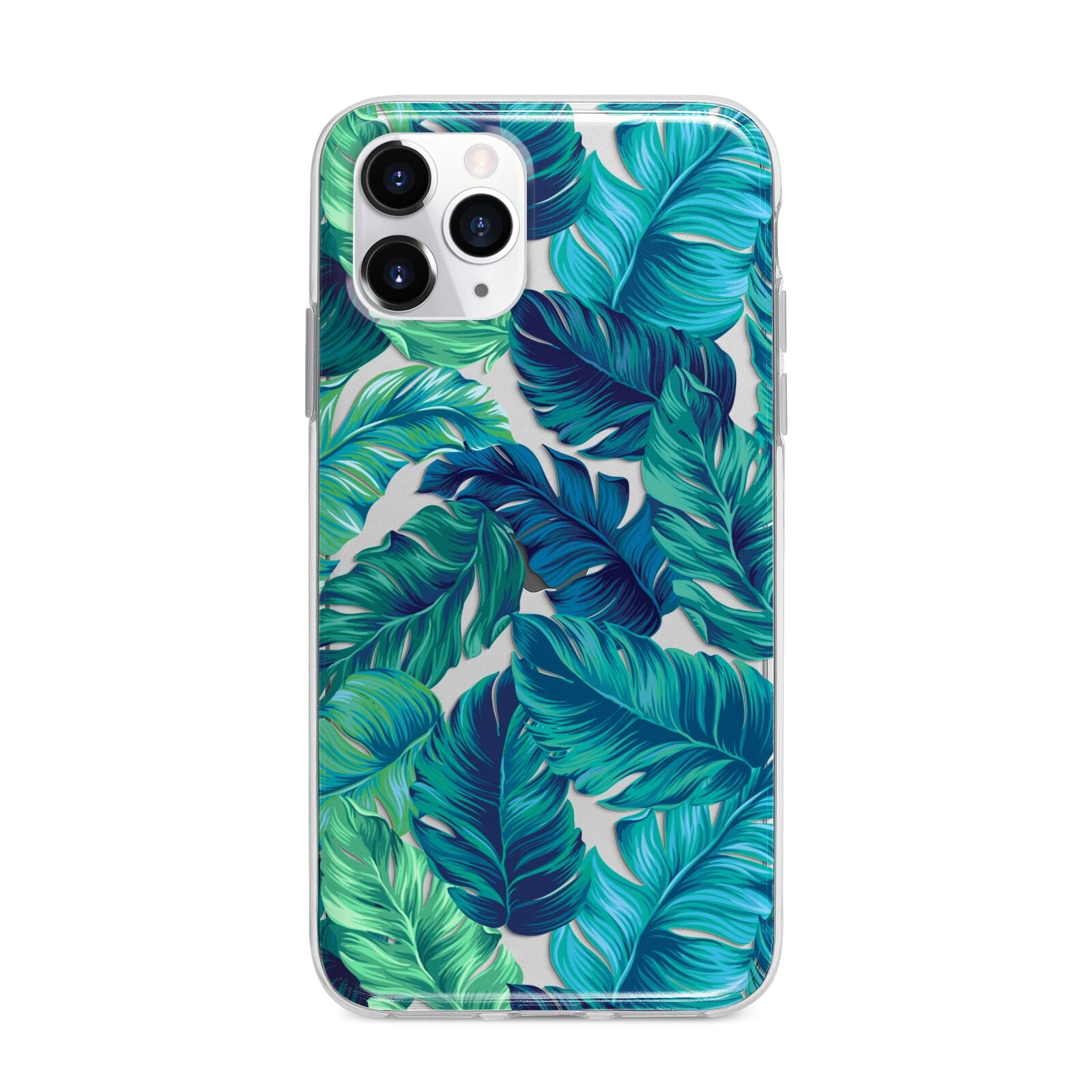 Tropical Leaves Apple iPhone 11 Pro in Silver with Bumper Case