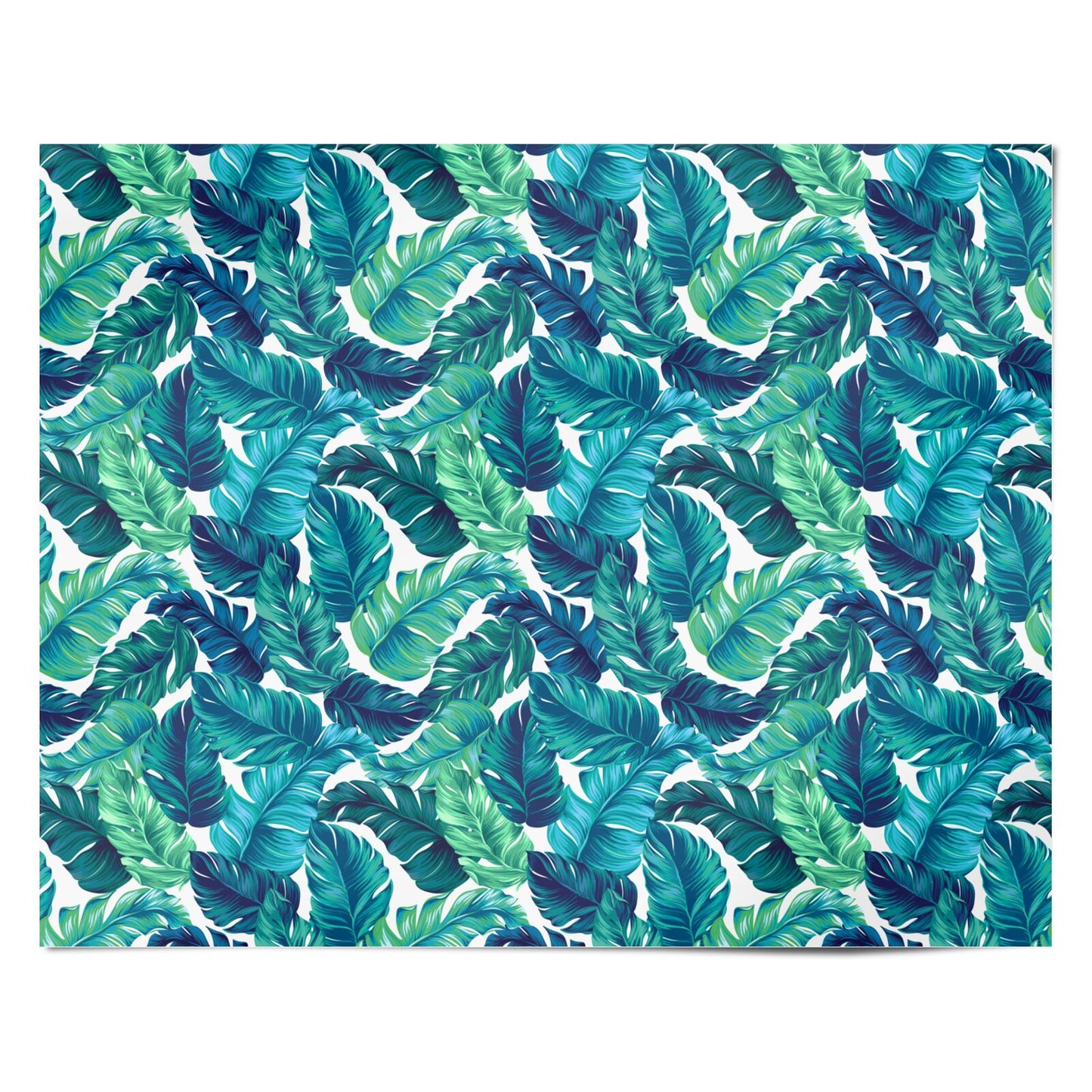 Tropical Leaves Personalised Wrapping Paper Alternative