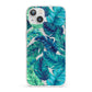 Tropical Leaves iPhone 13 Clear Bumper Case