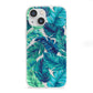 Tropical Leaves iPhone 13 Mini Clear Bumper Case
