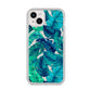 Tropical Leaves iPhone 14 Plus Glitter Tough Case Starlight