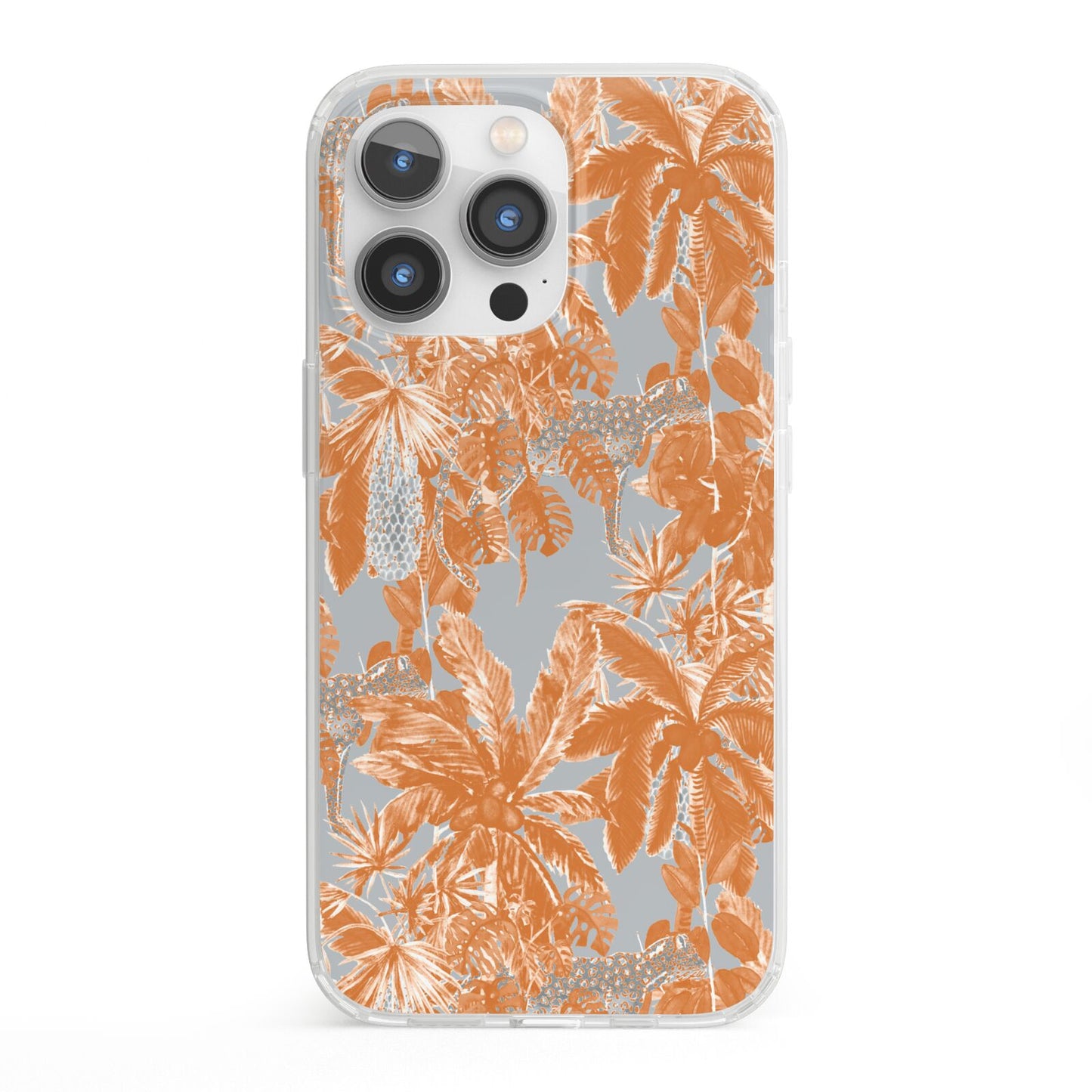 Tropical iPhone 13 Pro Clear Bumper Case
