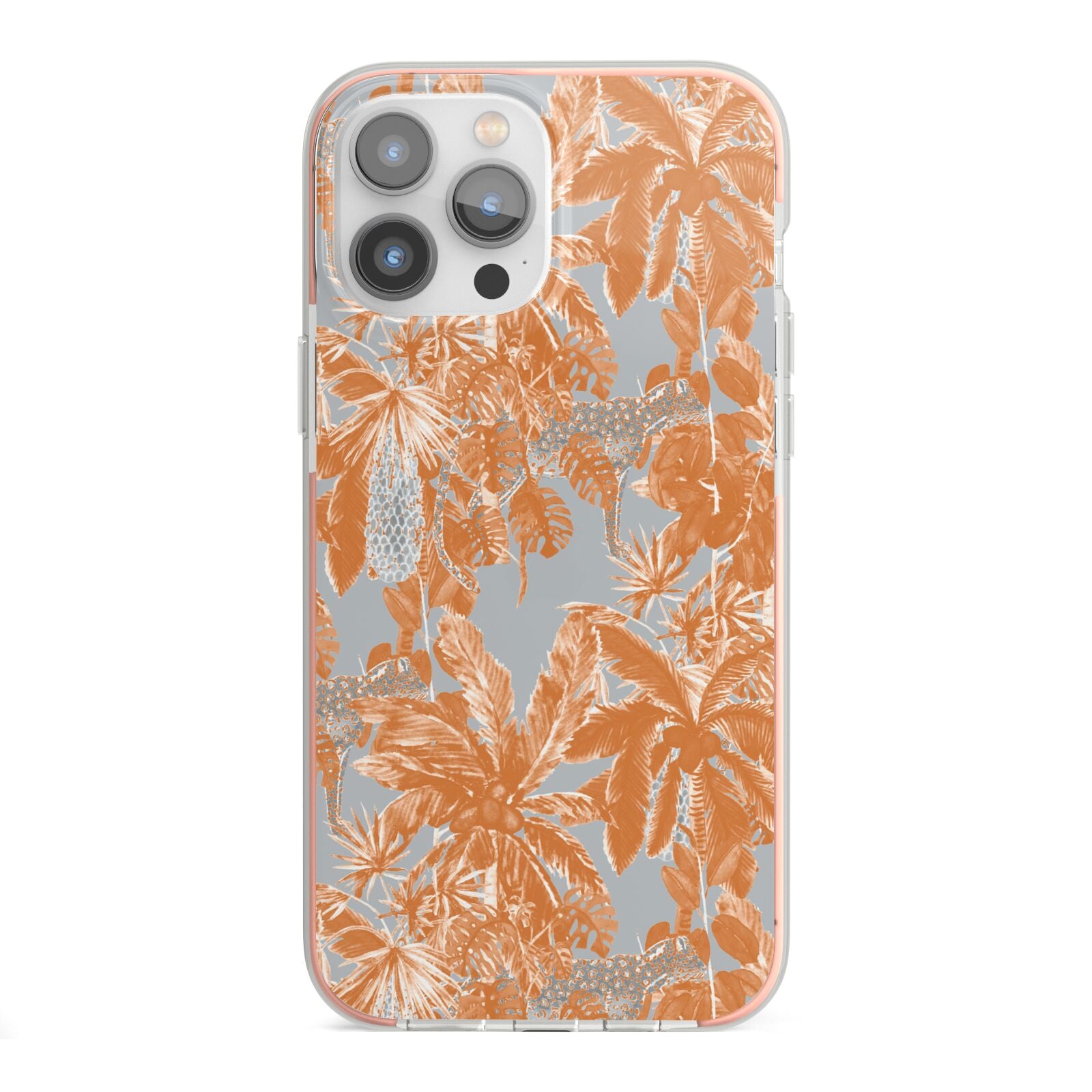 Tropical iPhone 13 Pro Max TPU Impact Case with Pink Edges