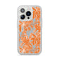 Tropical iPhone 14 Pro Glitter Tough Case Silver