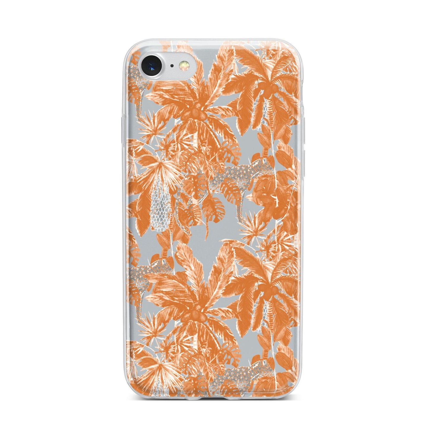 Tropical iPhone 7 Bumper Case on Silver iPhone