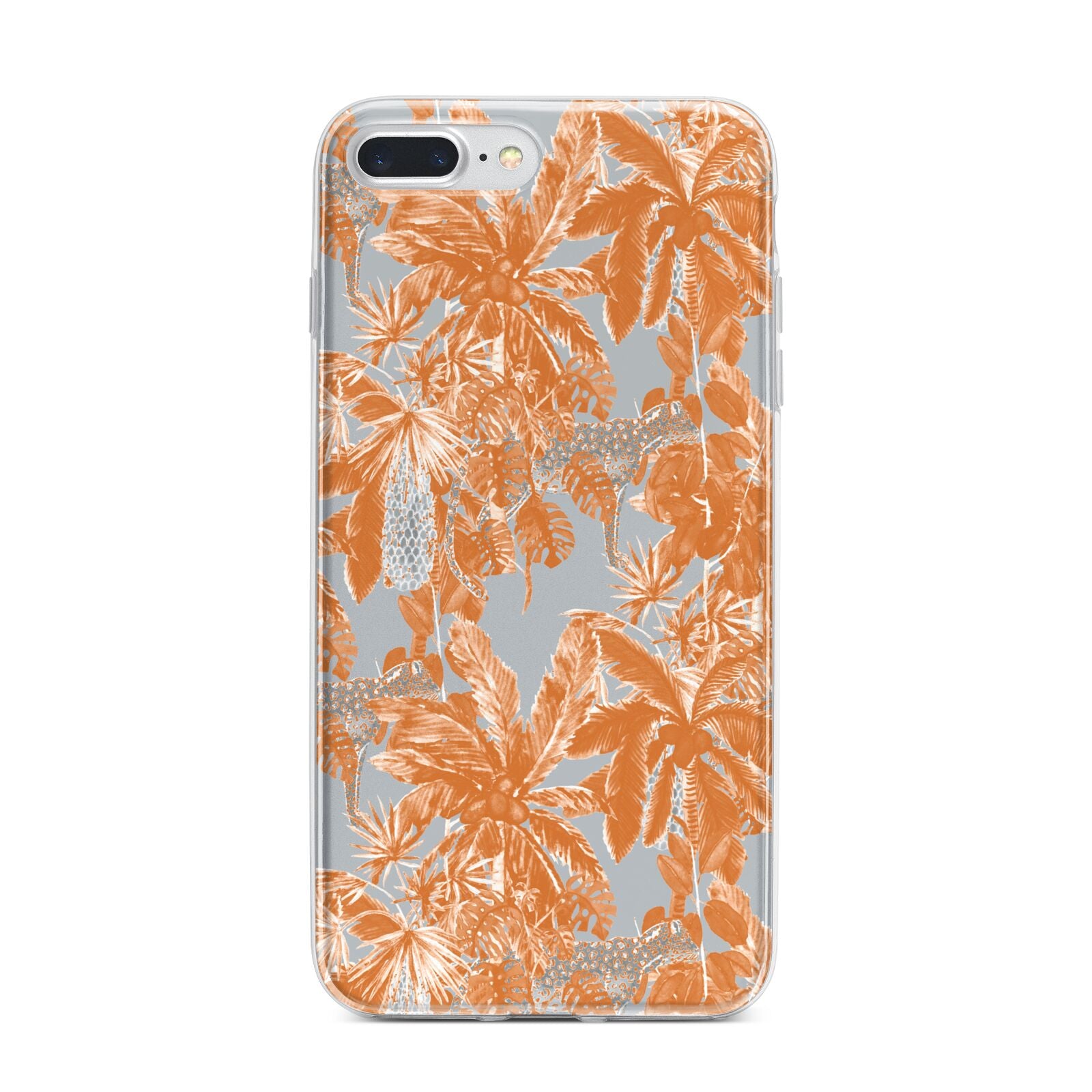 Tropical iPhone 7 Plus Bumper Case on Silver iPhone