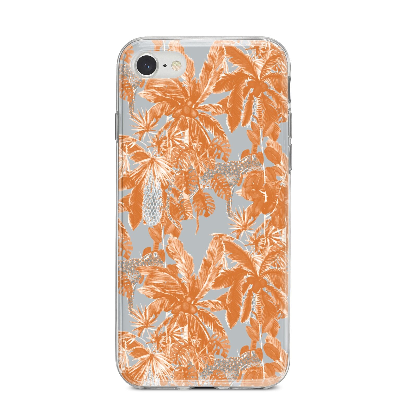 Tropical iPhone 8 Bumper Case on Silver iPhone
