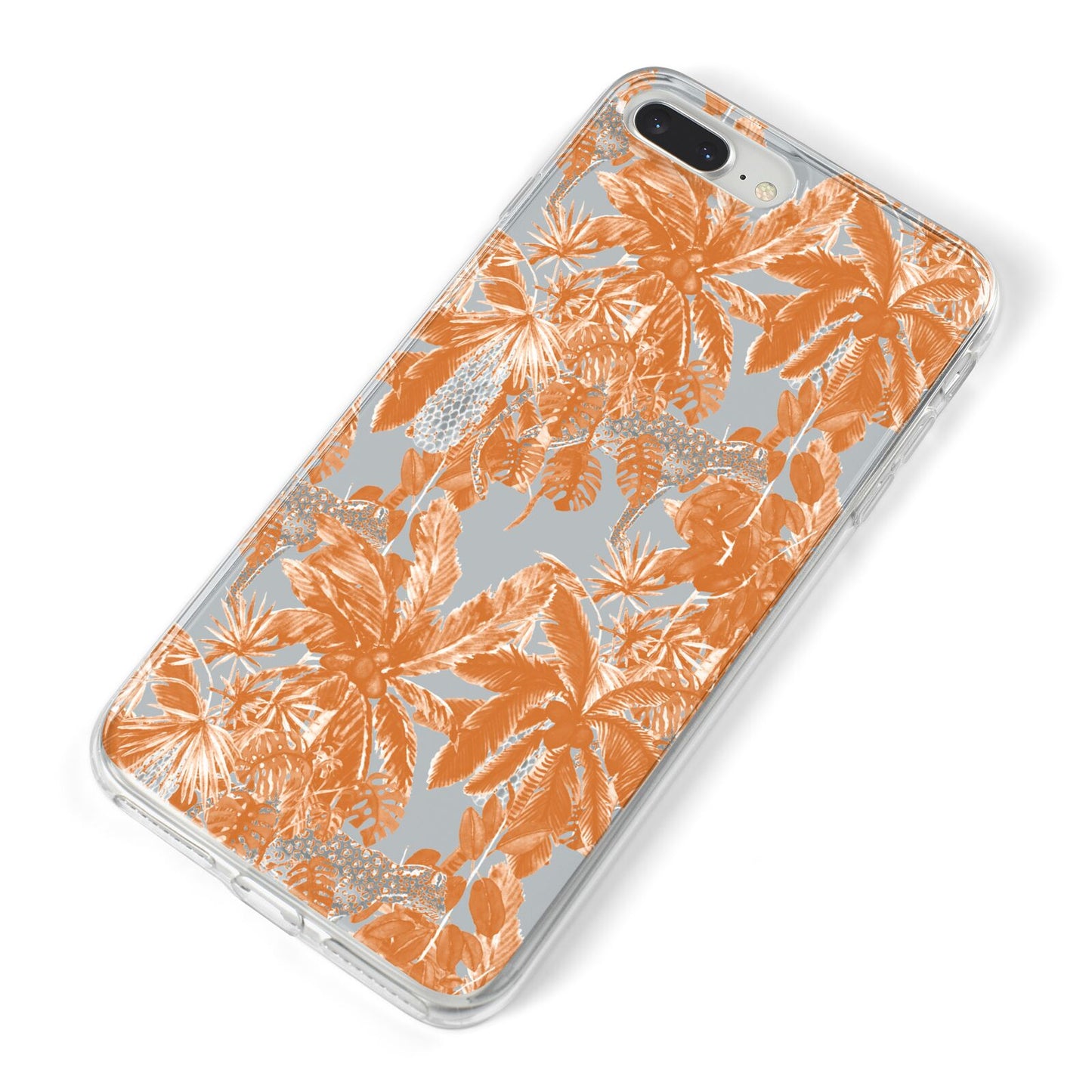 Tropical iPhone 8 Plus Bumper Case on Silver iPhone Alternative Image