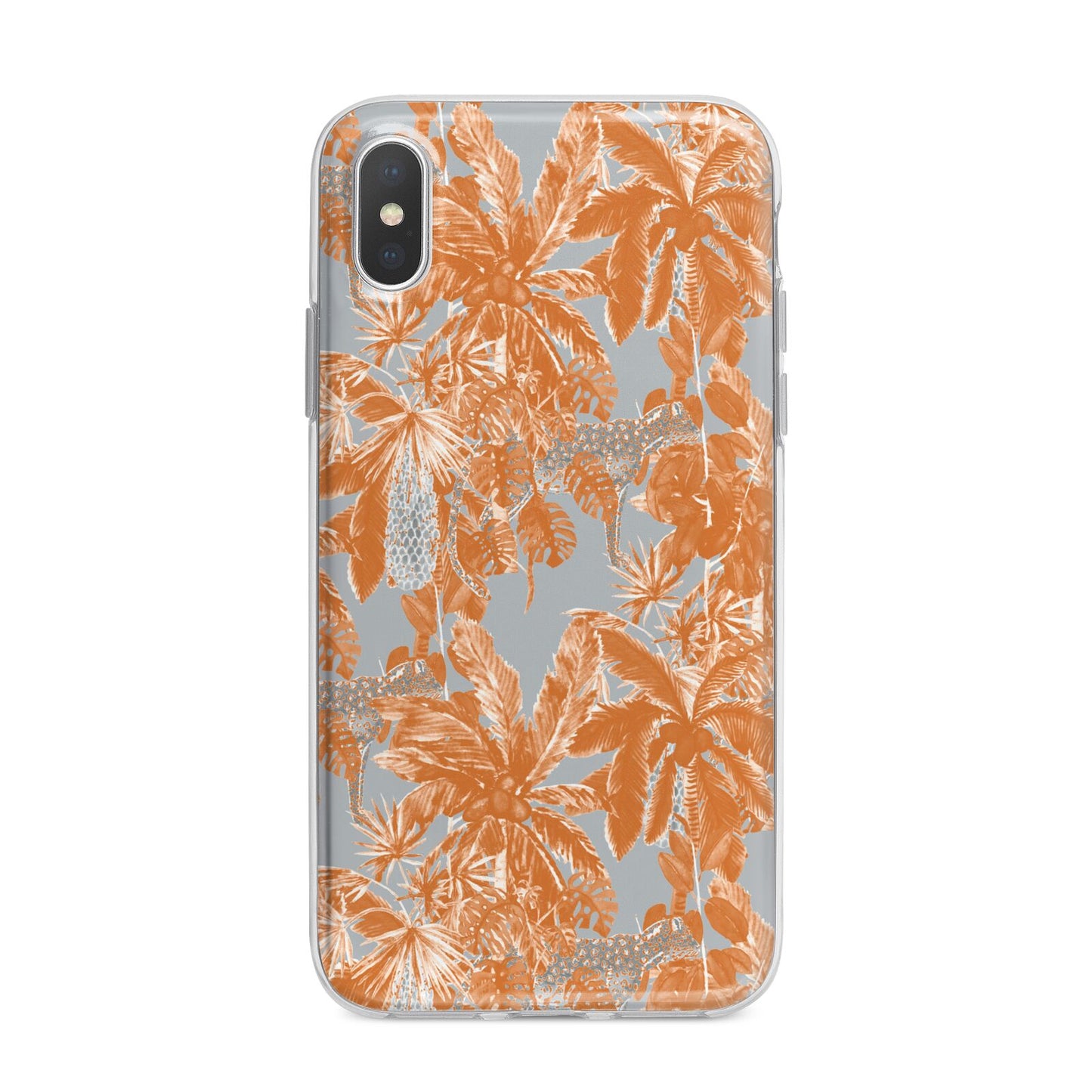 Tropical iPhone X Bumper Case on Silver iPhone Alternative Image 1