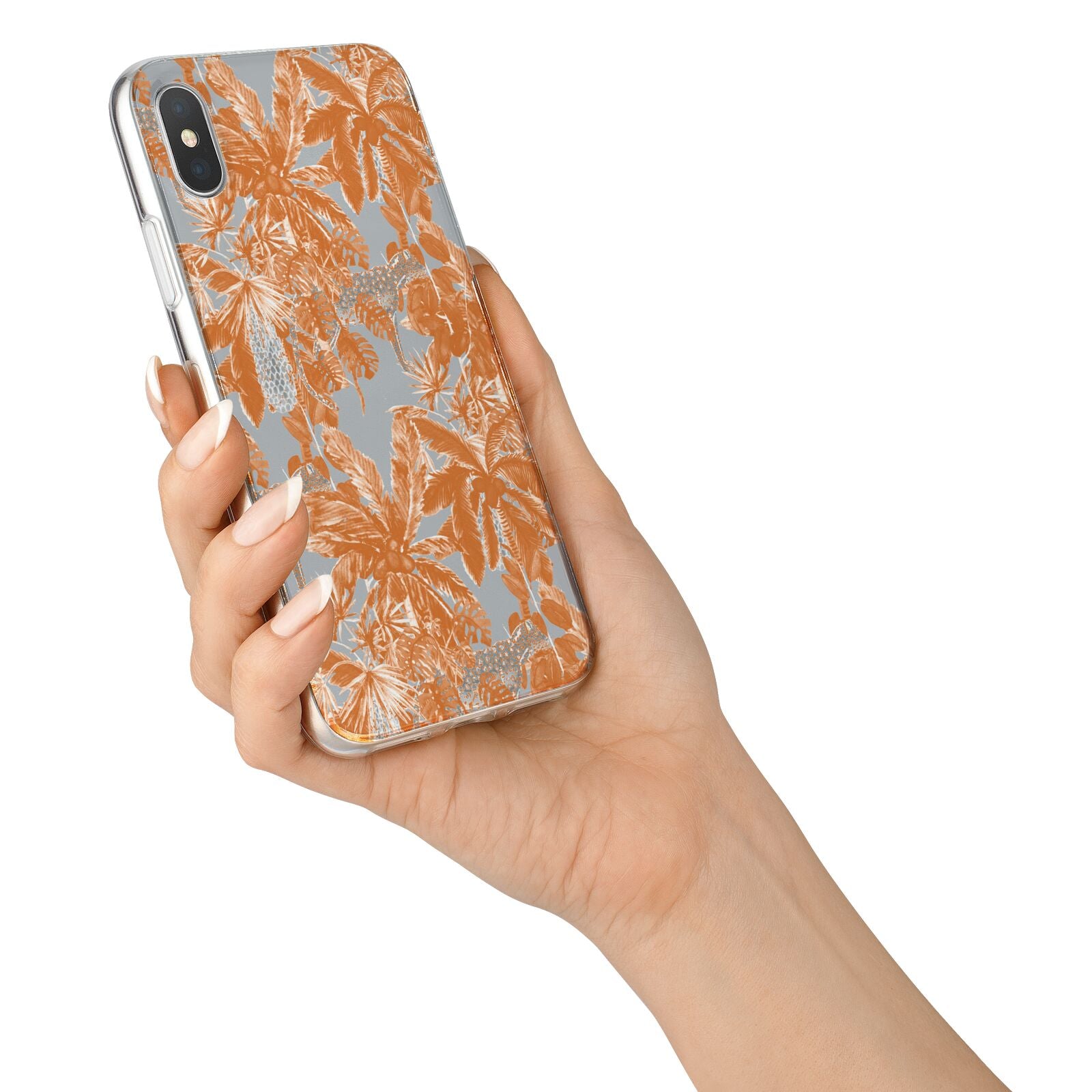 Tropical iPhone X Bumper Case on Silver iPhone Alternative Image 2