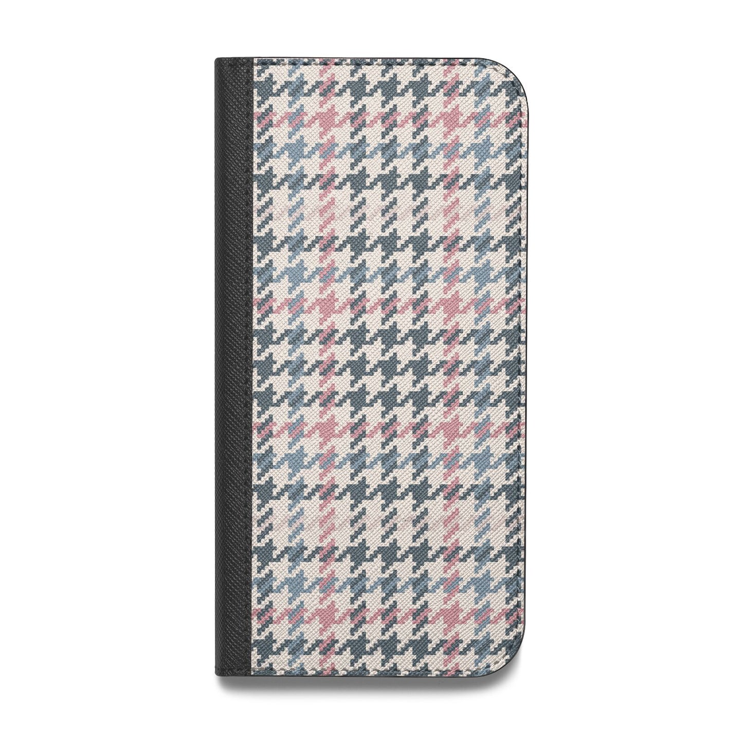 Tweed Houndstooth Vegan Leather Flip Samsung Case