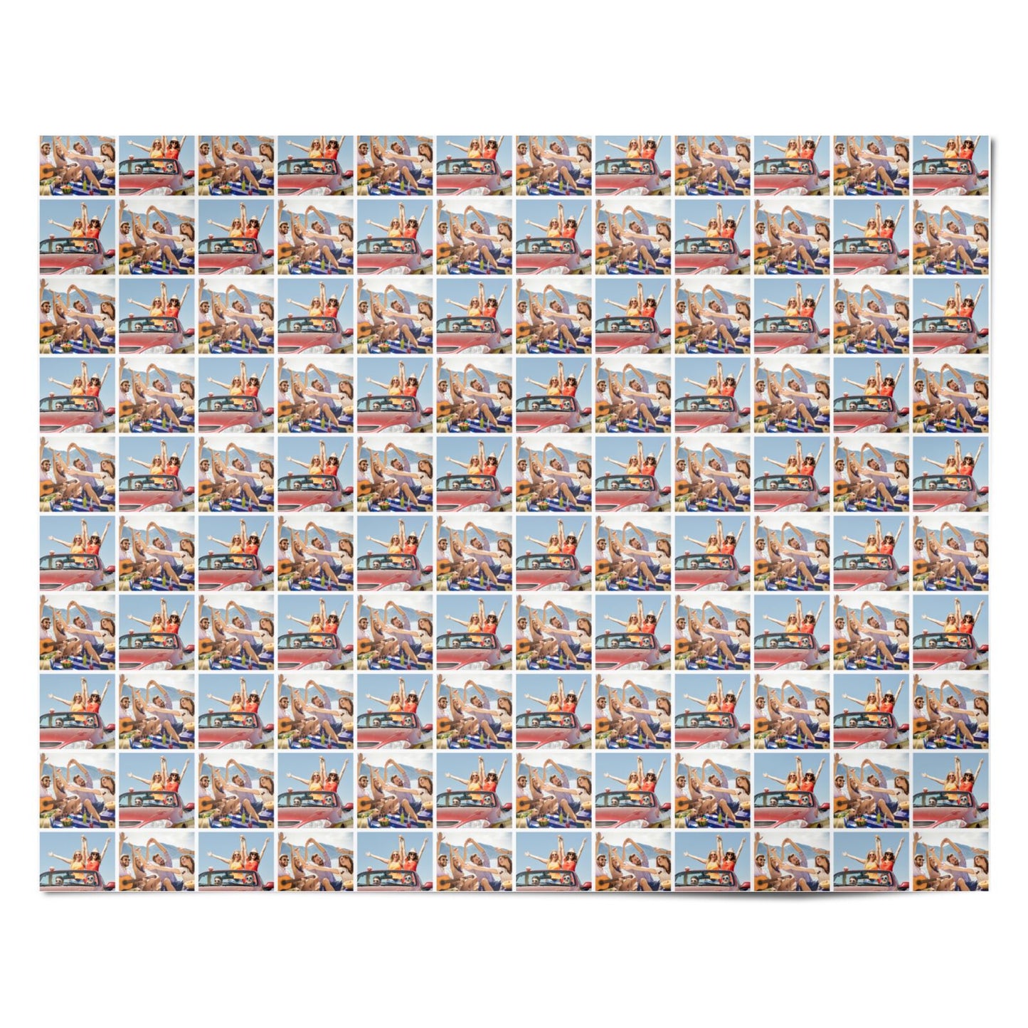 Two Photo Personalised Wrapping Paper Alternative