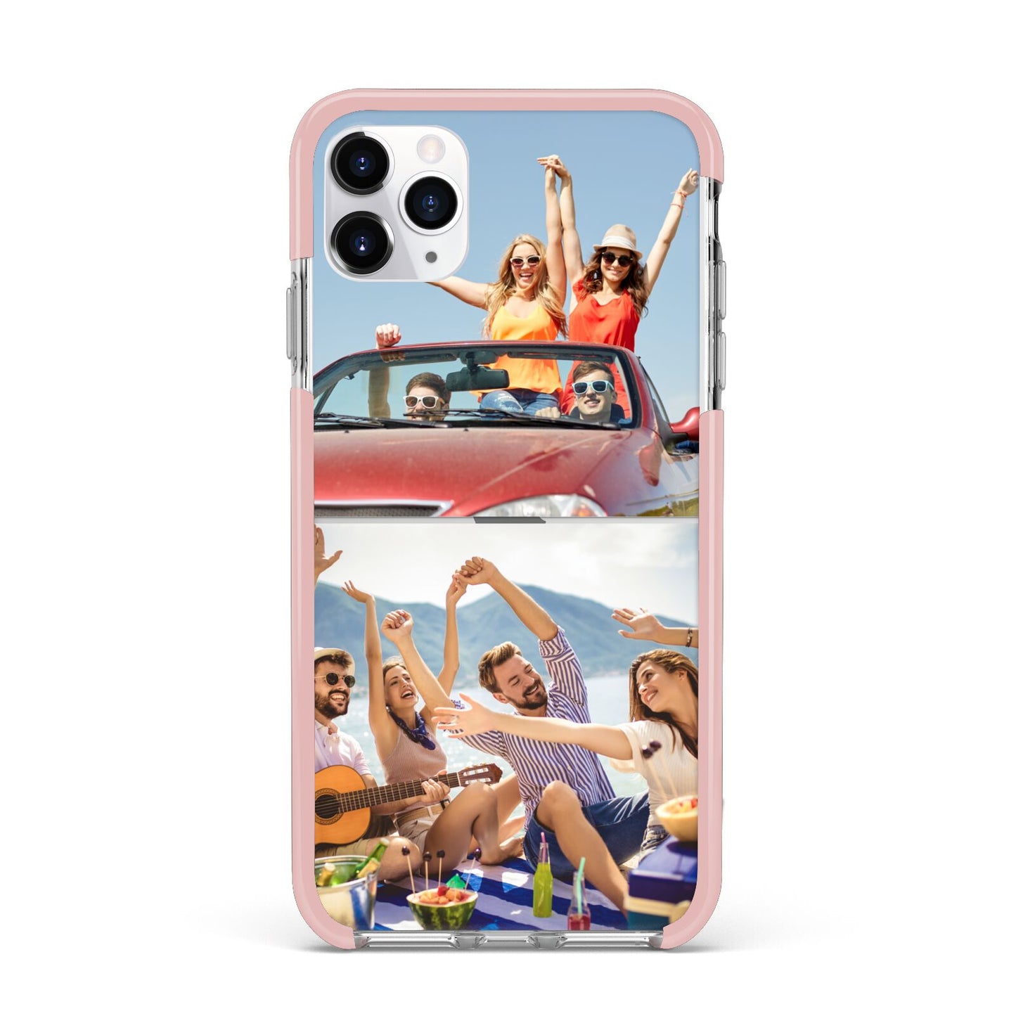 Two Photo iPhone 11 Pro Max Impact Pink Edge Case