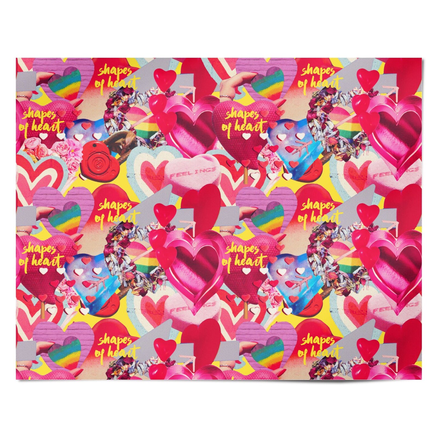 Valentines Cut Outs Personalised Wrapping Paper Alternative