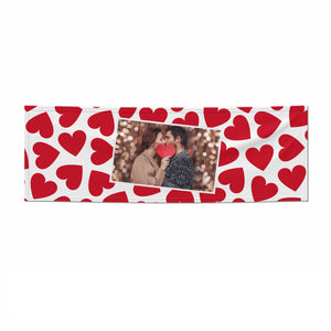 Valentines Day Heart Photo Personalised Banner