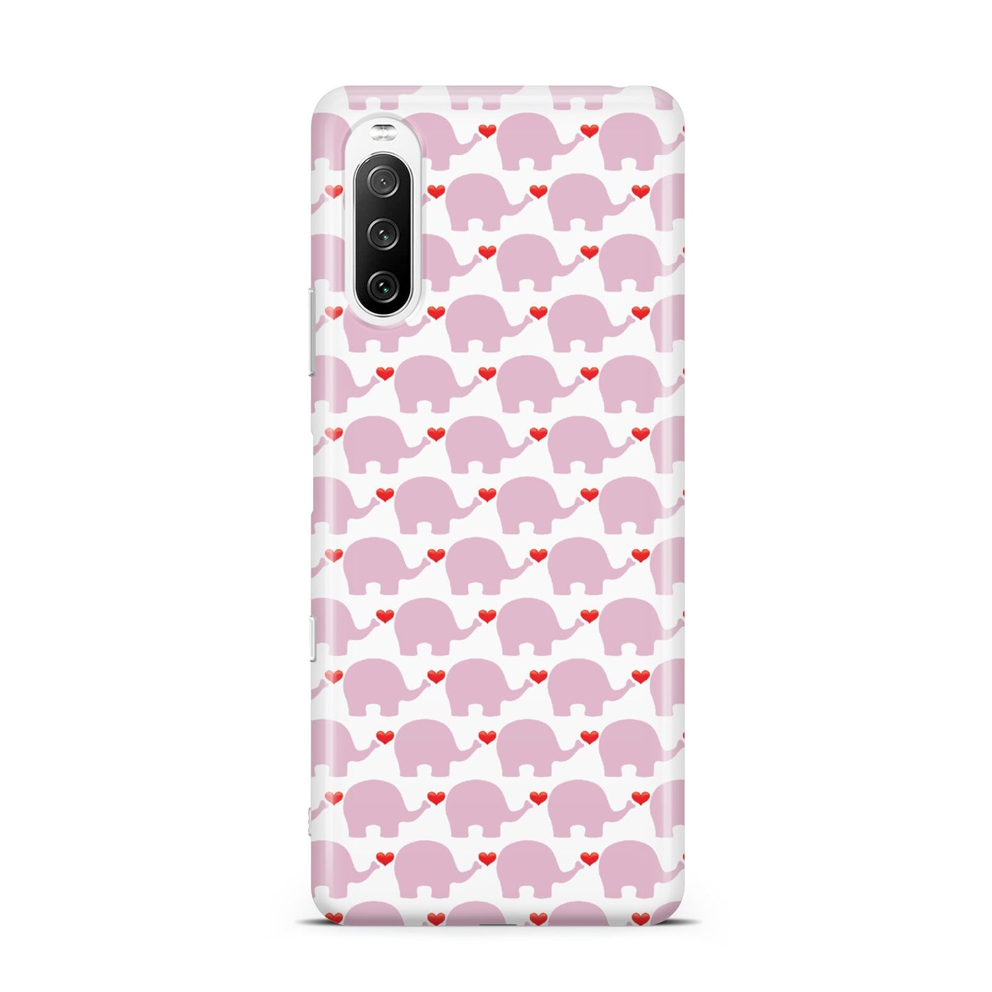 Valentines Pink Elephants Sony Xperia 10 III Case