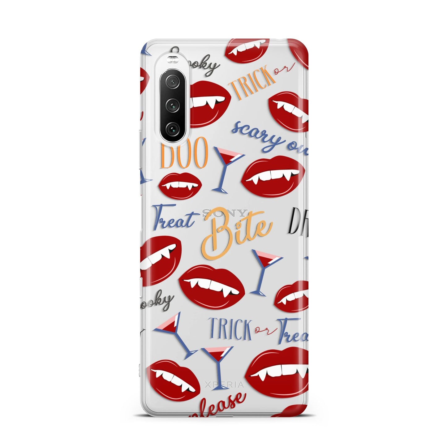Vampire Illustrations and Catchphrases Sony Xperia 10 III Case