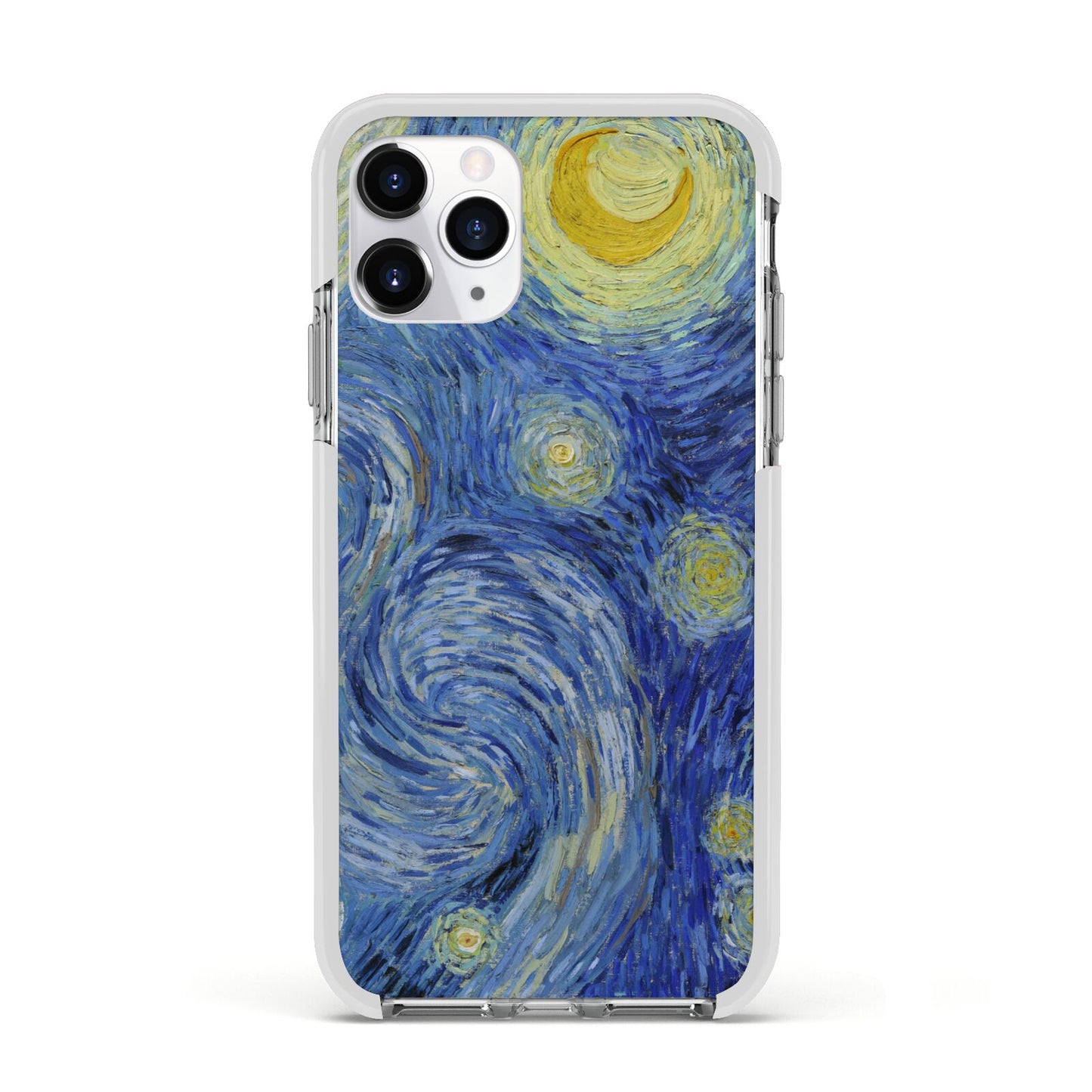 Van Gogh Starry Night Apple iPhone 11 Pro in Silver with White Impact Case