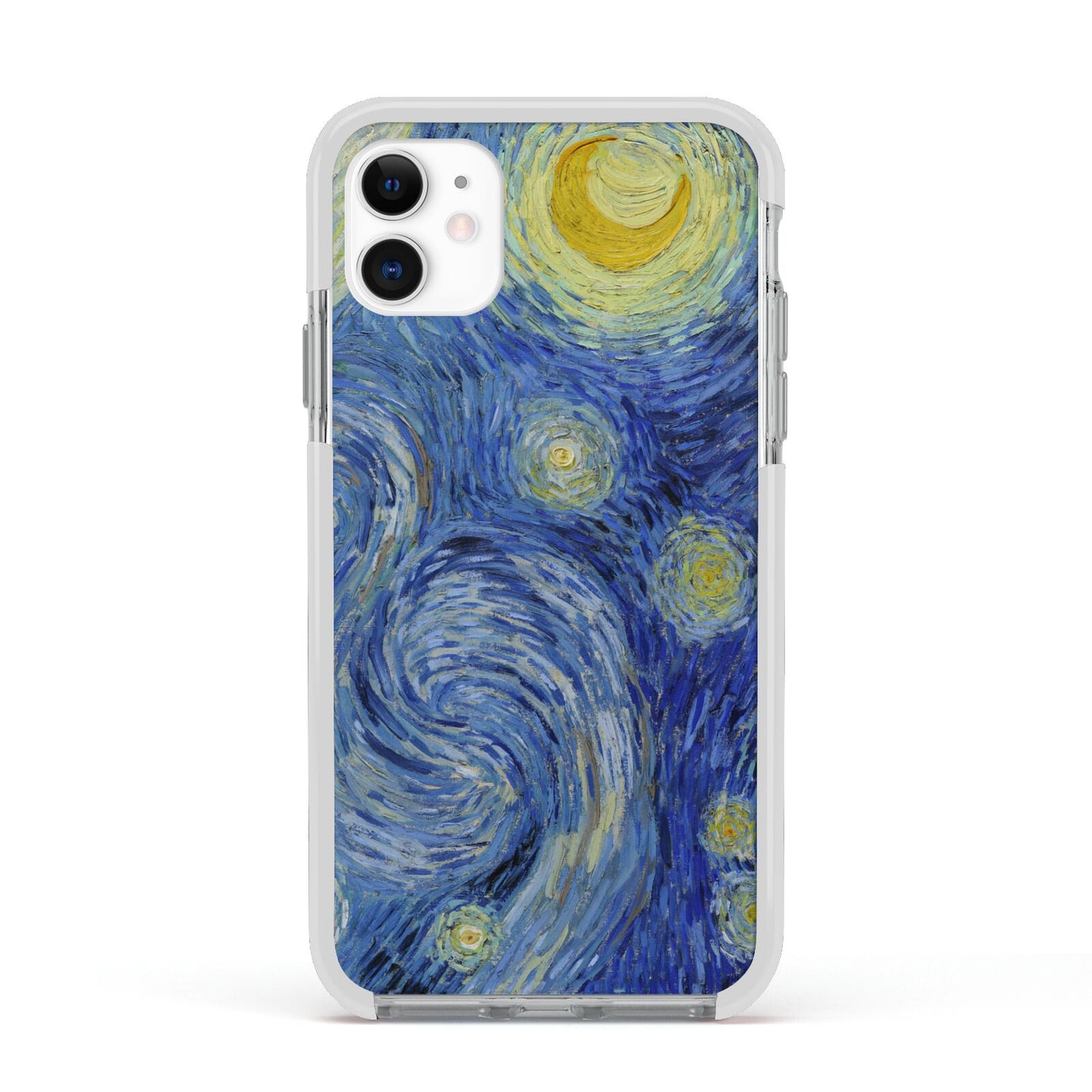 Van Gogh Starry Night Apple iPhone 11 in White with White Impact Case