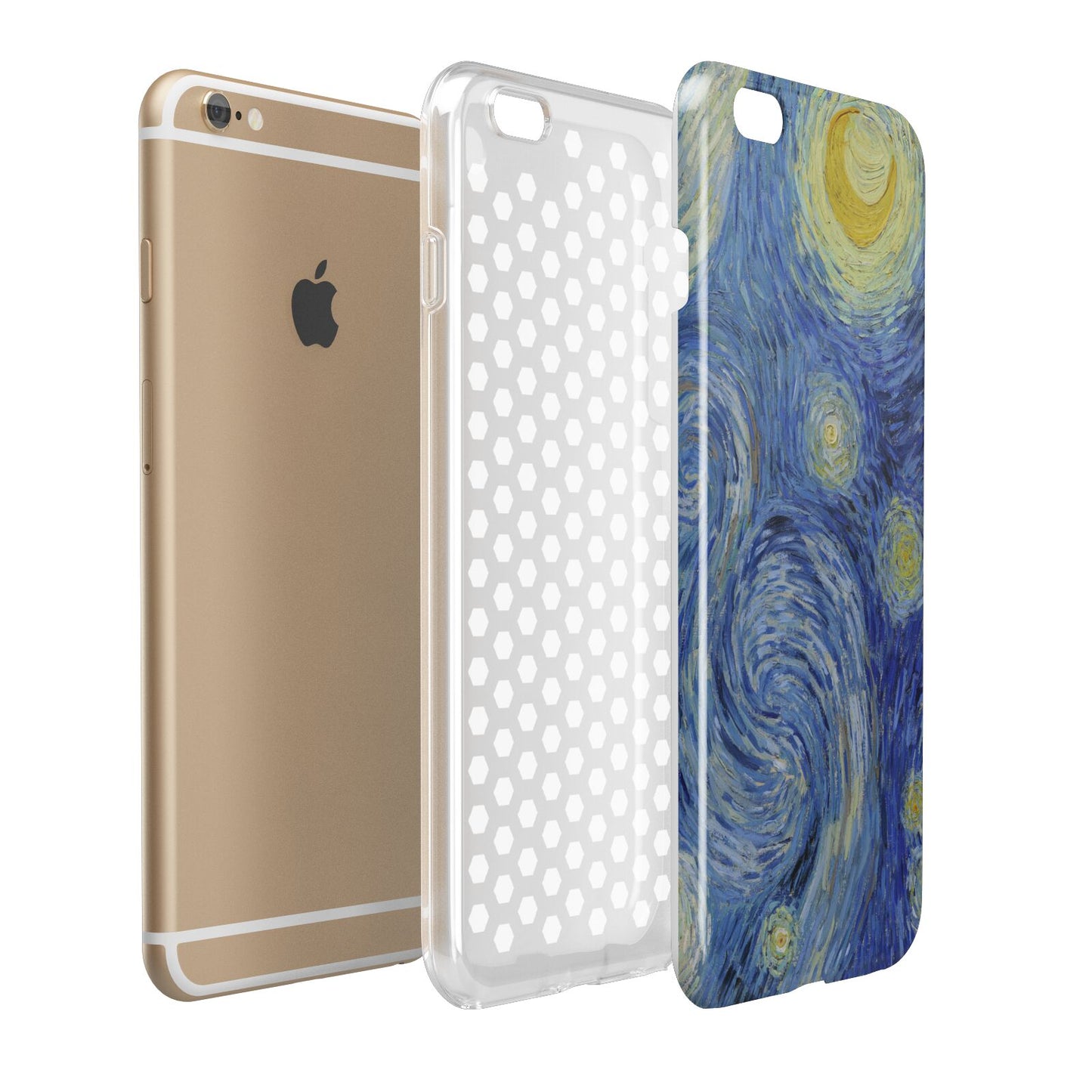 Van Gogh Starry Night Apple iPhone 6 Plus 3D Tough Case Expand Detail Image