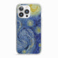 Van Gogh Starry Night iPhone 13 Pro TPU Impact Case with White Edges
