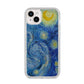 Van Gogh Starry Night iPhone 14 Plus Clear Tough Case Starlight