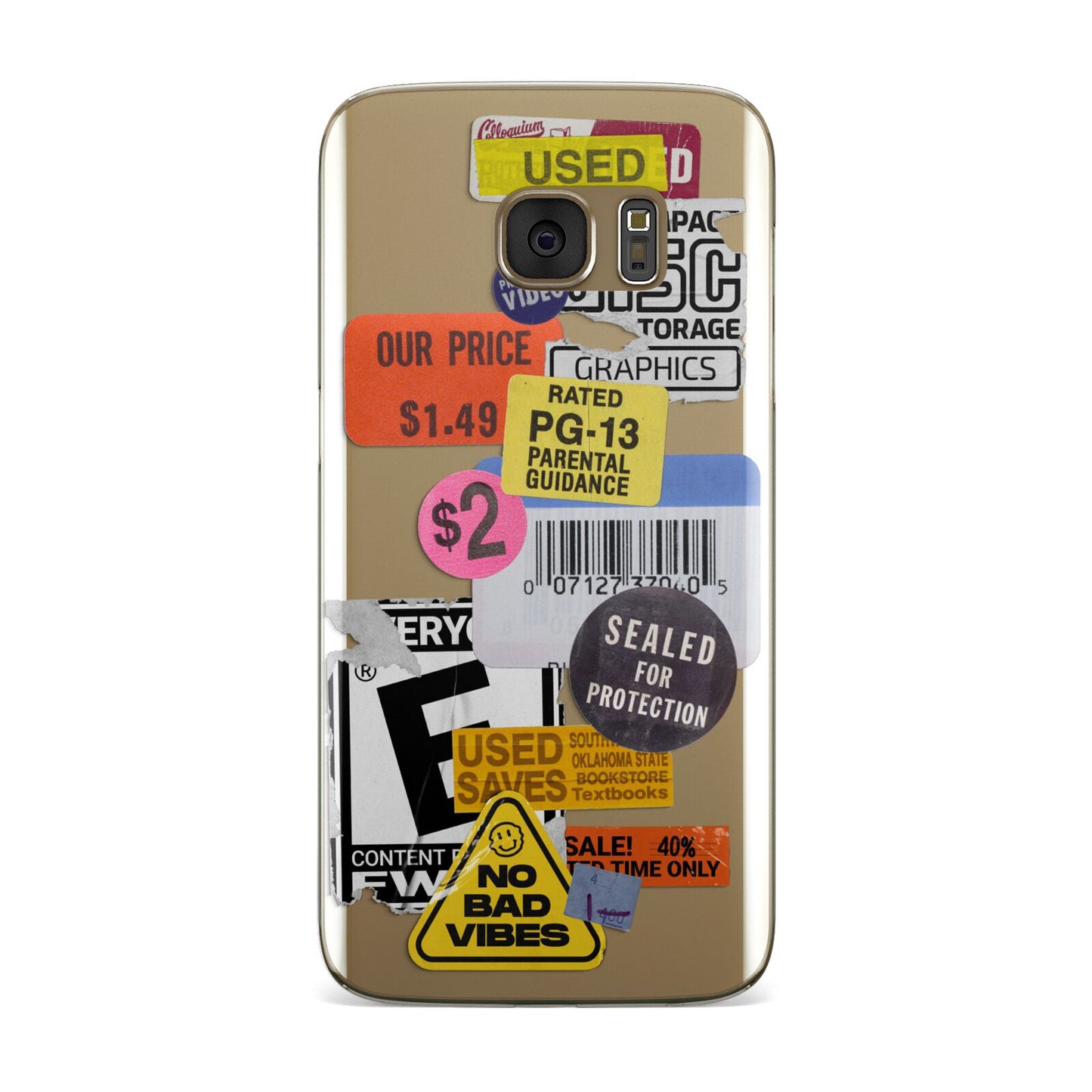 Vintage CD Stickers Samsung Galaxy Case