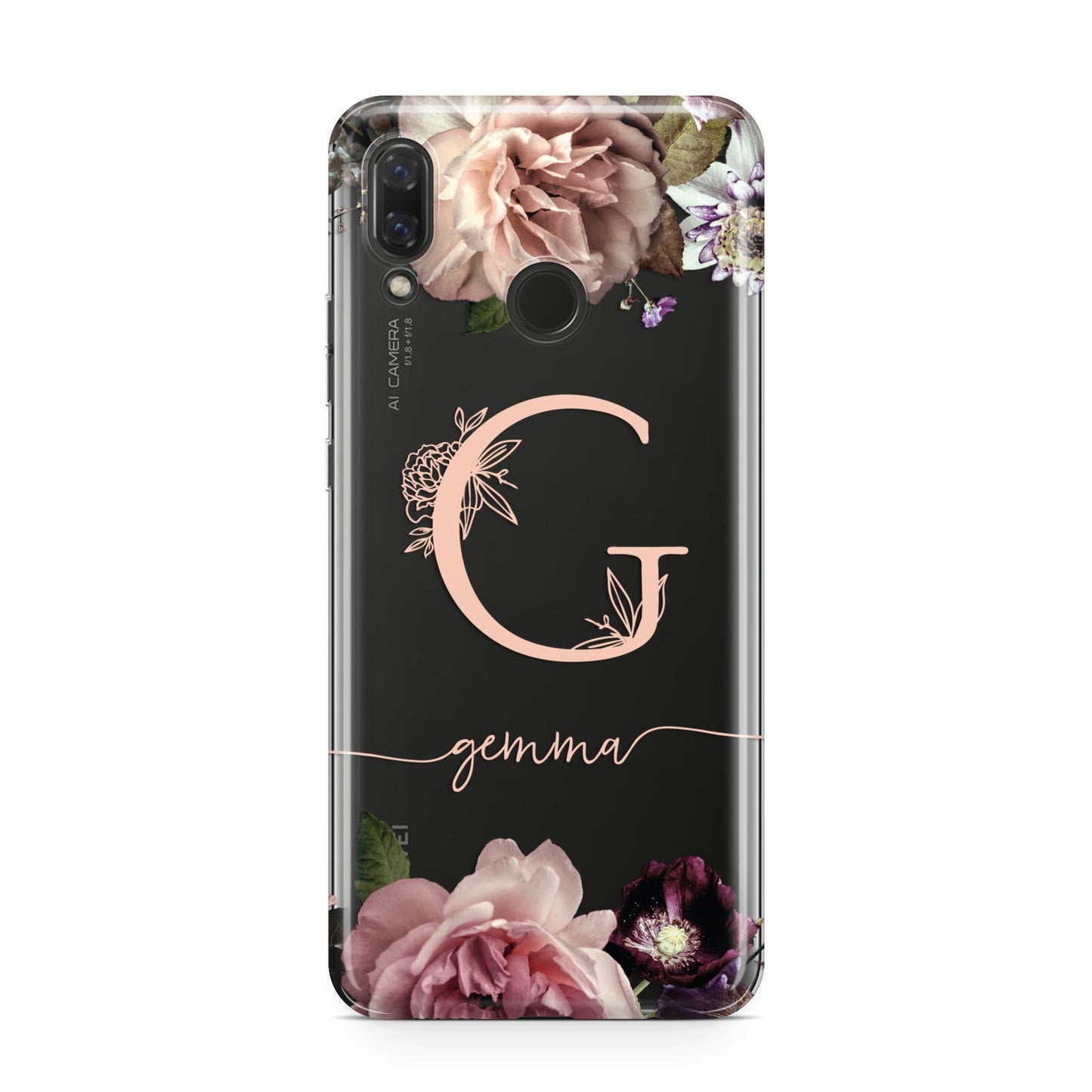 Vintage Floral Personalised Huawei Nova 3 Phone Case