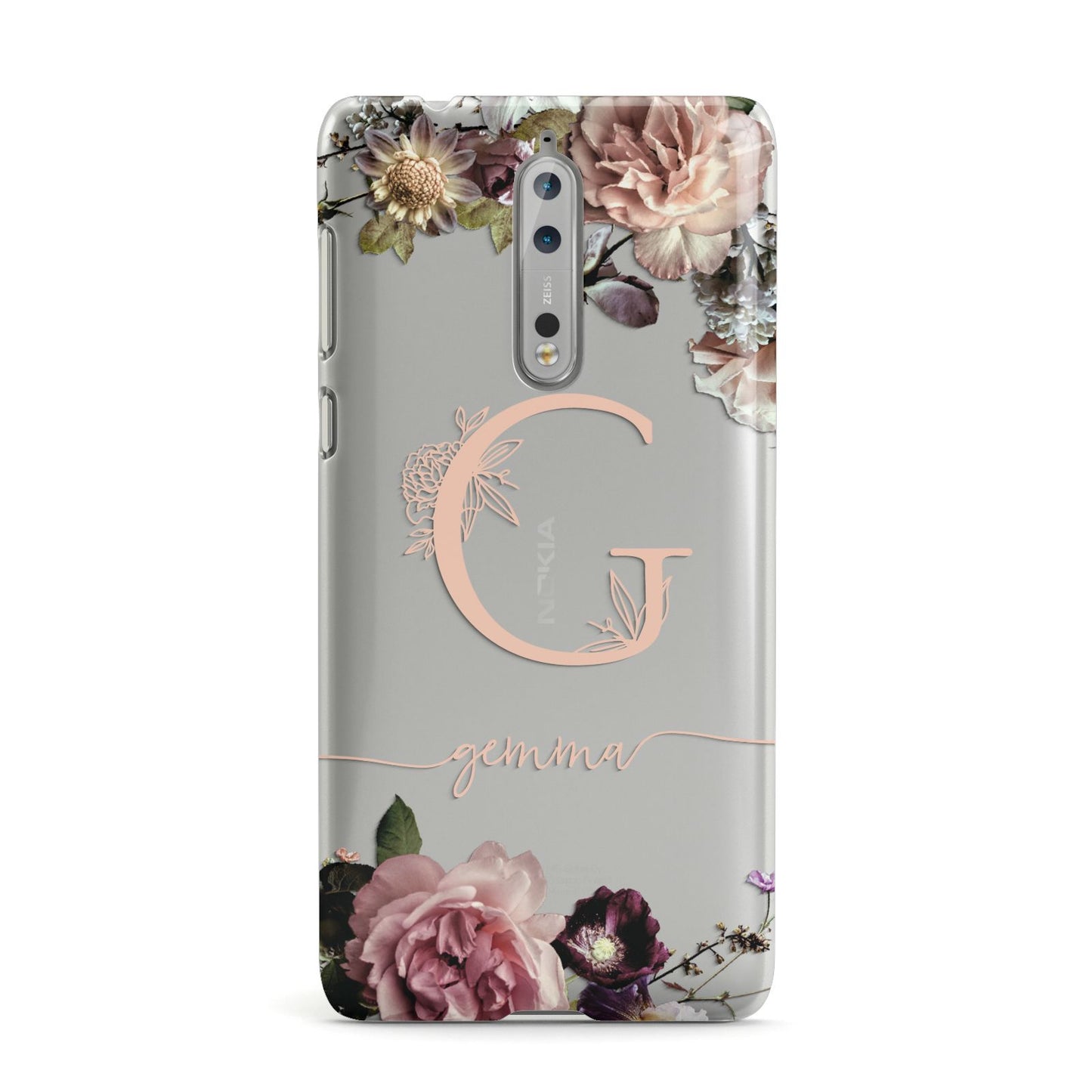 Vintage Floral Personalised Nokia Case